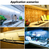 Waterproof  LED Strip for Kitchen USB Hand Sweep Sensor DC 5V Under Cabinet Lights Cupboard Closet Night Lamp Tape TV Backlight