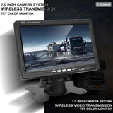 7 Inch Car Monitor Screen Rear View Camera For Truck Bus  TFT Rear View Monitor 12V-24V Display 2.4G 12V-24V Wireless