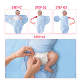 Baby sleeping bag newborn envelope cocoon wrap swaddle soft 100% cotton 0-6 months sleep blanket