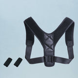 Breathable Straightener Posture Corrector Brace Adjustable Back Spine Column Posture Correction Belt (Leather)