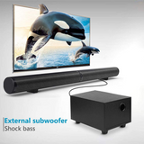 Home TV Wireless Soundbar Detachable Bluetooth 5.0 Speaker HiFi 3D Stereo Passive Powerful Subwoofer Support AUX Optical RCA USB