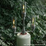 Portable Camping Gas Light Camping Candle Lantern Outdoor Tent Lantern for Hiking Backpacking Picnic Fishing