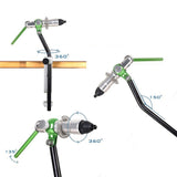 Heavy Duty Rotary Fly Tying Vise Whip Finish Tool Adjustable Clamp Adjustment System Hook for Practical Fishing Lure Making Jigs