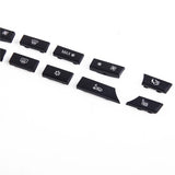 12 pcs Button Key Caps Repair Kit A/C Heater Switch Cover 61319313923 Fit for BMW 5 6 7 Series F07