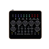 Sound Card 12 Sound Effects/5 Sound Modes/Noise Reduction/Support BT Connection/Remote Control/Variuos Ports/Multiple Uses