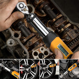 KKmoon 3/8 Inch Digital Torque Wrench Electronic Torque Wrench with Buzzer &amp; LCD Alarm (0.3-30 N.m)