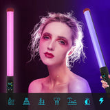 RGB Colorful Stick 114 LEDs Waterproof Photography Adjustable Color Temperature Handheld Light Stick with Remote