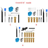 Nozzle Sleeves Throat Thermistor Heating Tube Kit for Sidewinder X1/Genius B2EF