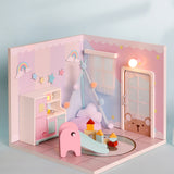 CUTEBEE Doll House Miniature DIY Dollhouse With Furnitures Wooden House Casa Toys For Children Birthday Gift Z007
