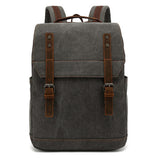 Canvas capacity business Schoolbag large backpack backpack outdoor leisure travel computer bag vintage men's bag