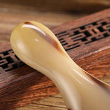 African Natural Horn Scrapping Stick Facial Eye Lifting Remove Wrinkle Acupuncture Point Meridian Massage Beauty Gua Sha Tool