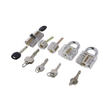Free Shipping 5pcs Transparent Lock Combination with Black Cover ,Locksmith Transparent Lock Pick Tool for Training
