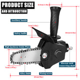 4"/6" Electric Chain Saw Converter Electric Drill Fast Modified To Electric Chainsaw Adapter Chainsaw Attachment W/ Spare Chain