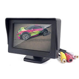 4.3Inch LCD Rearview Monitor Car Rear View Camera Reversing Parking System Kit Waterproof Night Vision Reversing Backup