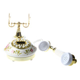 Antique Designer Phone Nostalgia Telescope Vintage Telephone Made of Ceramic  Landline Phone
