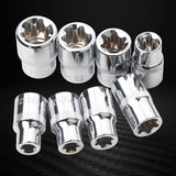 14PCS Chrome-vanadium Steel Electric Wrench Socket Set Household Automobile Motorcycle Repairing Maintenance Tool Accessory Kit