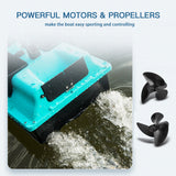 Wireless Fishing Bait Boat with 3 Bait Containers 500 Meters Remote Control Bait Boat Fishing Equipment RC Bait Boat Fishing