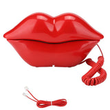 Creative Lips Telephone Electroplate Desktop Landline Phone for Home Office Hotel Decoration Lip Shaped Phones Mouth Telephone