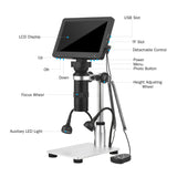 7-inch LCD Digital Microscope 1200X Magnification Portable Rechargeable Microscope Video Camera Microscope with Remote Control
