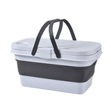 Multifunctional Folding Bucket Camping Basket Portable Outdoor Travel Beach BBQ Picnic Basket Food Fruit Water Car Storage Box