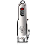 C99 Electric All-metal LCD Clipper Hair Clipper Modeling Oil Head Push LED Smart Display R-shaped Fillet Design