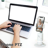 360 Rotation Tripod Live Smart T2 AI Follow-Up Cradle Head Tracking Holder Camera for Photo Vlog Live Video Record Gimbal