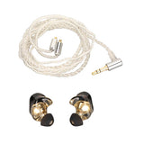3.5mm Wired Earphone Detachable Cable In Ear Monitor Earbuds Ergonomic Design Professional Monitor Headphone for Singers