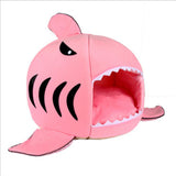 3 Colors Pet Soft Dog House for Small Dogs Cat High Quality Cotton Warm Shark Puppy Kitten Foldable Bed Tent Pet Products S-L