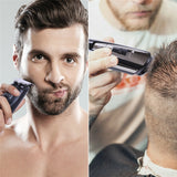 VGR all in1 rechargeable hair beard trimmer for men electirc shaver face&amp;body groomer kit washable nose ear eyebrow trimmer
