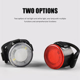 Bicycle Rear Light USB Rechargeable IPX8 Waterproof Bike Light For MTB Helmet Pack Bag Tail Light 6 Model taillight