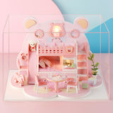 DIY Doll House Miniature Dollhouse With Furnitures Wooden House Miniaturas Toys For Children New Year Christmas Gift C&M