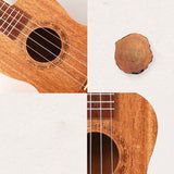 23 inch Concert Ukulele 4 String Nylon String Hawaii Guitar Mahogany  Free Bag Capo String Strap Picks 21 inch Soprano Ukulele