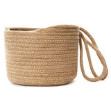 Space Saving Living Room Plant Holder Planter Storage Organizer Balcony Home Decor Hanging Basket Hand Woven Wall With Long Rope