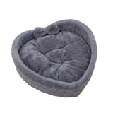 Cat Bed Heart-shaped Pet Bed For Cats Dogs Cotton Velvet Soft Kitty Puppy Sleeping Beds Kennel Warm Pet Nest Cat Accessories