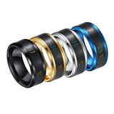 Smart Sensor Temperature Ring Modern Real-time Intelligent Temperature Test Finger Rings Thermometer Women Men Jewelry Gifts