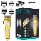 Full metal professional hair clipper barber electric beard hair trimmer for men rechargeable cordless haircut machine