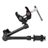 7 Inch Friction Articulating Universal Crab Clip Black Magic Arm Set Metal Anti-slip Easy Apply Space Saving Camera Accessory