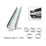 Animals Cage Clamp Installation &amp;2500pcs C-shape Nails Animal Wire Cage Clamp Pet Cages Pliers Chicken Cat Dog Animal Clamp Tool