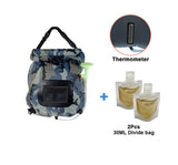 Water Bags 20L Outdoor Camping Solar Shower Bag Hiking Climbing Bath Bag Foldable Heating Camp Shower Switchable Shower Head