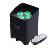 9X18W RGBWA UV Wireless DMX Uplighting Battery Operated Wifi&amp;IRC Remote Control DJ LED Par Can Wash Light Disco Wedding Uplights