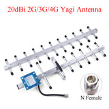20dBi 2G/3G/4G Yagi Antenna 824-2700MHz N Female External Outdoor Antenna For GSM UMTS LTE Mobile Signal Booster Repeater
