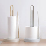 Organizer Rack Durable Paper Towel Stand Bathroom Roll Storage Tissue Kitchen Tools Holder Round