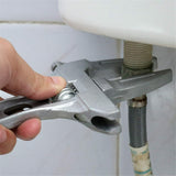 Large Wrench Adjustable Opening Hand Tool for Bathroom Kitchen Sink Tube Nut Sliver