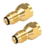 2Pcs Outdoor Propane Refill Brass Adapter LP Gas 1Lb Cylinder Tank Coupler Connector Gas Burner Brass Connect Attachment