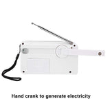 Mini Portable AM FM Radio Receiver Emergency Solar Powered Hand Crank Radio with LED Flashlight pocket radio
