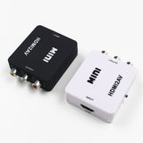 Av To HDMI-Compatible Converter Av2 Composite Av Cvbs 3Rca1080P Converter Adapter Video Upscaler High Definition
