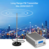 15W FM broadcast transmitter T15B stereo PLL radio station 87MHz-108MHz car audio amplifier portable for church Home party