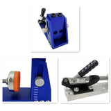 Pocket Hole Jig Kit with Drilling Hole Tools Dowel Drill Joinery Screw Kit All-In-One Drill Hole System Jig Carpentry Locator