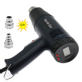 220-240V EU Plug Digital Heat Gun LCD Display Electric Hot Air Gun Hair Dryer Heat Soldering Shrink Wrapping Thermal Power Tools