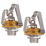 20Pcs 1/4 Inch 6.35mm Stereo Input Jack Plug Socket for Electric Guitar Bass,Guitar Pickup Output Jack